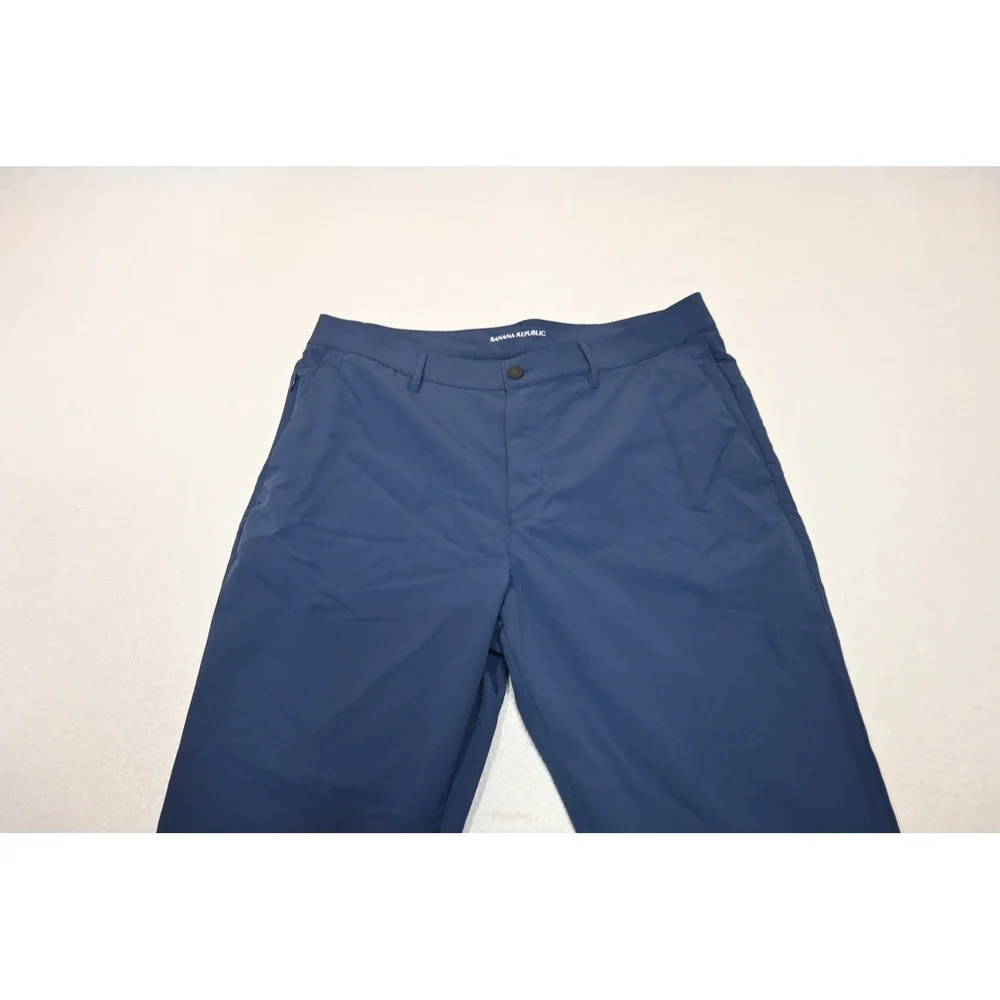 Banana Republic Performance Golf Pants Mens 36x30 Navy Blue Tech Excellent